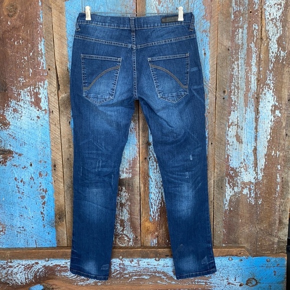 Ring Of Fire Mens Patch Slim Fit Jeans - Picture 9 of 12